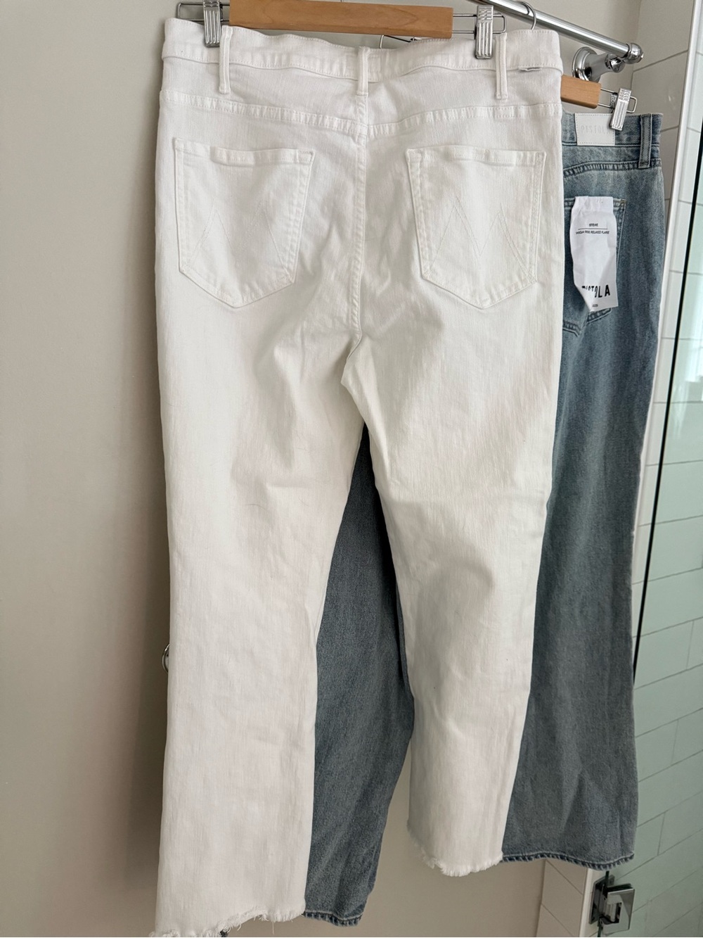 Mother the hustler ankle fray in Fairest of them all white 33